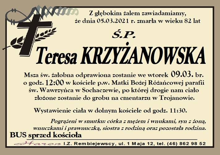 Teresa Krzyżanowska 