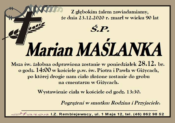 Marian  Maślanka