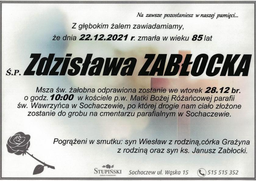 Zdzisława Zabłocka