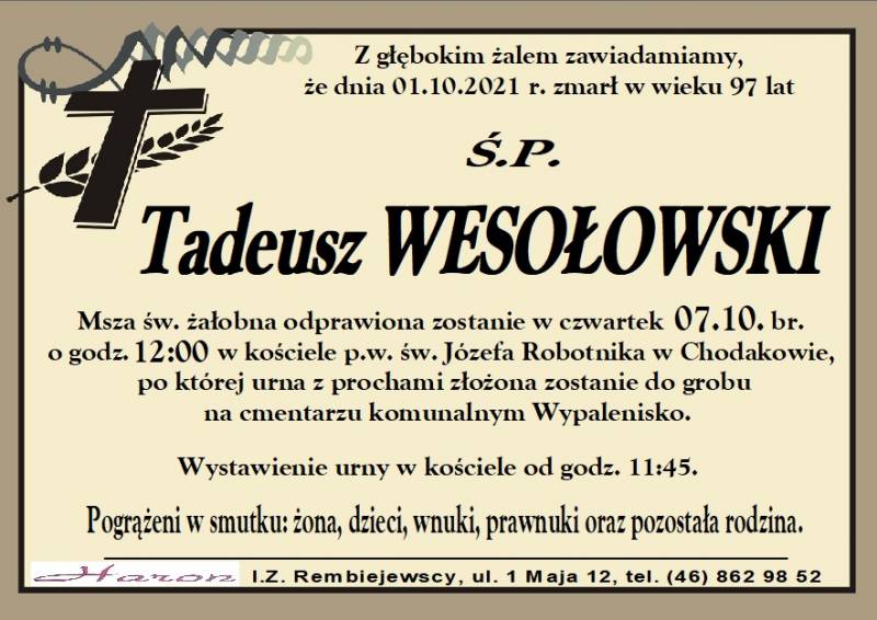 Tadeusz Wesołowski