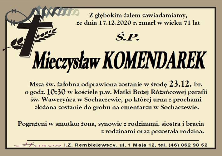 Mieczysław  Komendarek 