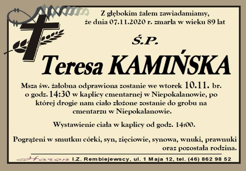 Teresa Kamińska