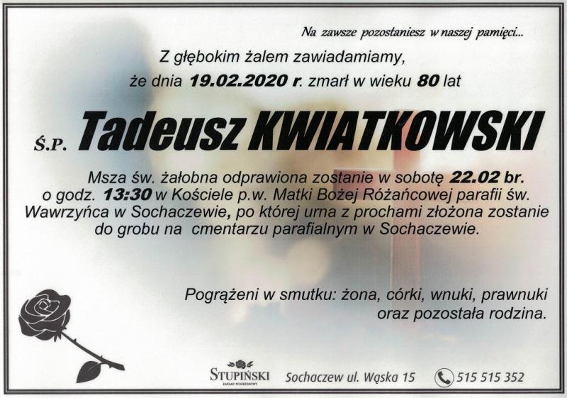 Tadeusz Kwiatkowski