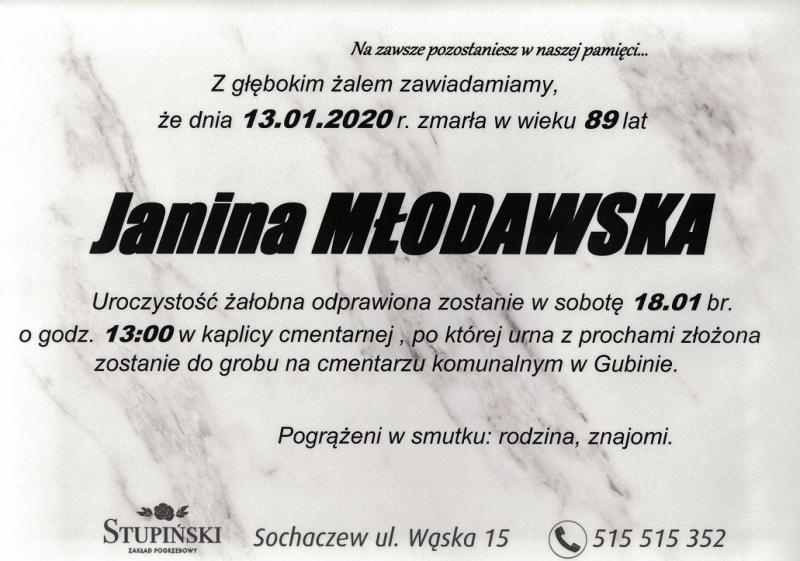 Janina Młodawska