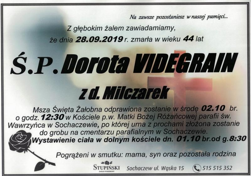 Dorota Videgrain z d. Milczarek