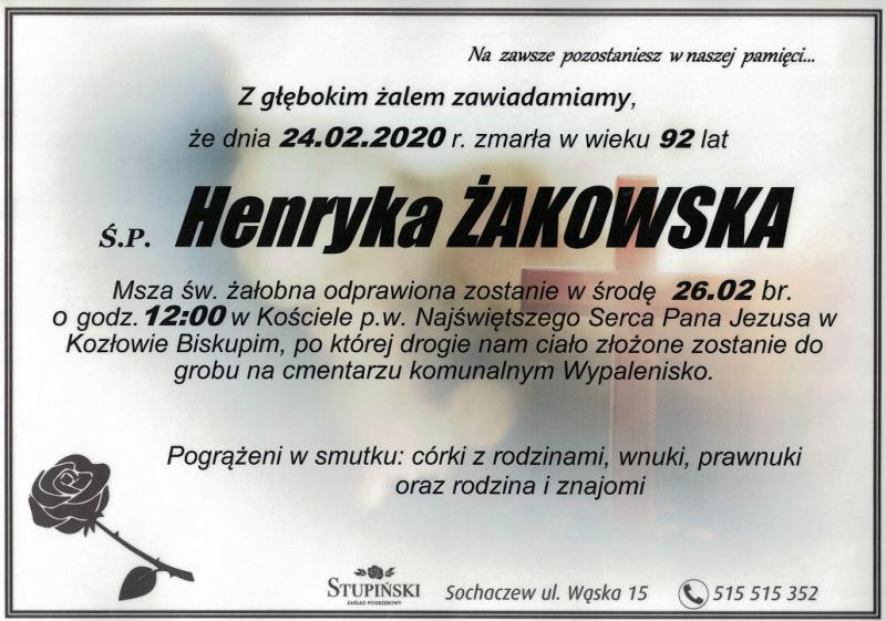 Henryka Żakowska