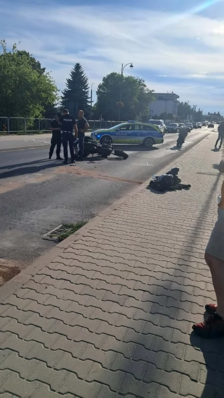 Pijany kierowca busa potrącił motocyklistę