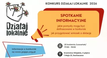 Konkurs Działaj Lokalnie 2026 - spotkanie informacyjne