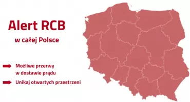 RCB wydało alert – objęta jest cała Polska