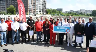 Czarne punkty wodne oznaczone