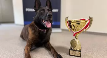 Czteronożna duma Sochaczewa - Opuncja najlepszym psem policyjnym na Mazowszu