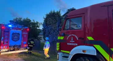 Sadza znów płonie - tym razem w Młodzieszynie 