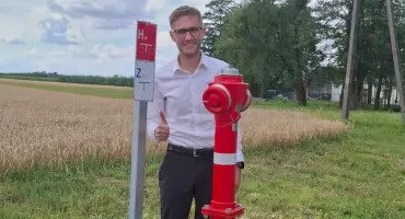 Dobiegły końca prace związane z wymianą oraz montażem hydrantów nadziemnych w Gminie Rybno